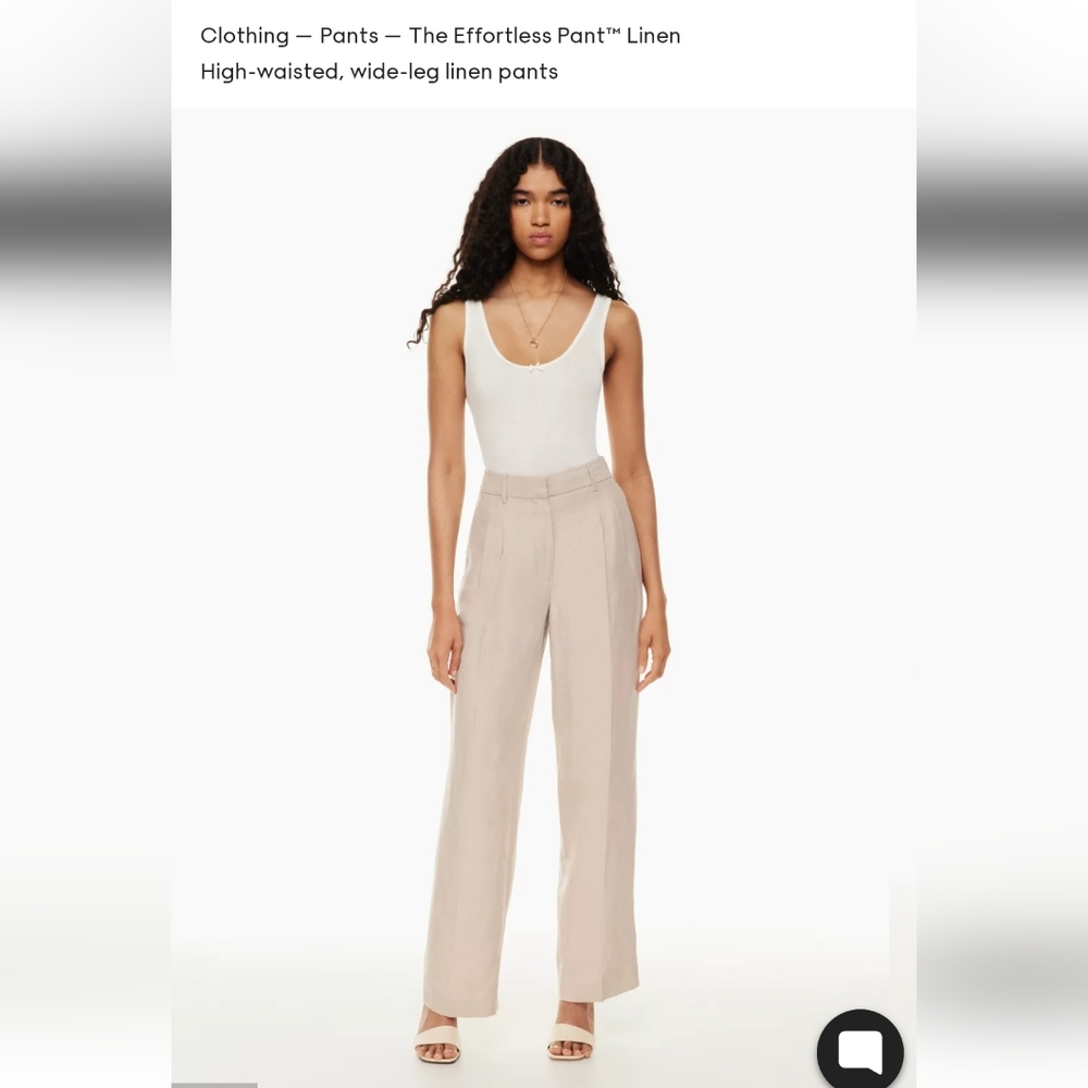 Aritzia Effortless Linen Pants in Cairo
